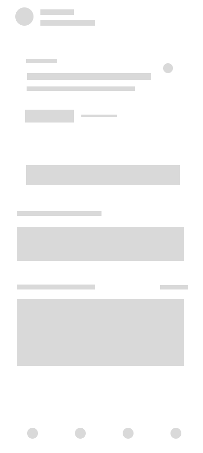 Wireframe pantalla principal